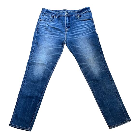 American Eagle Men’s Cozy Airflex+ Athletic Fit Jeans Straight 36 x 31 Western - Picture 1 of 5